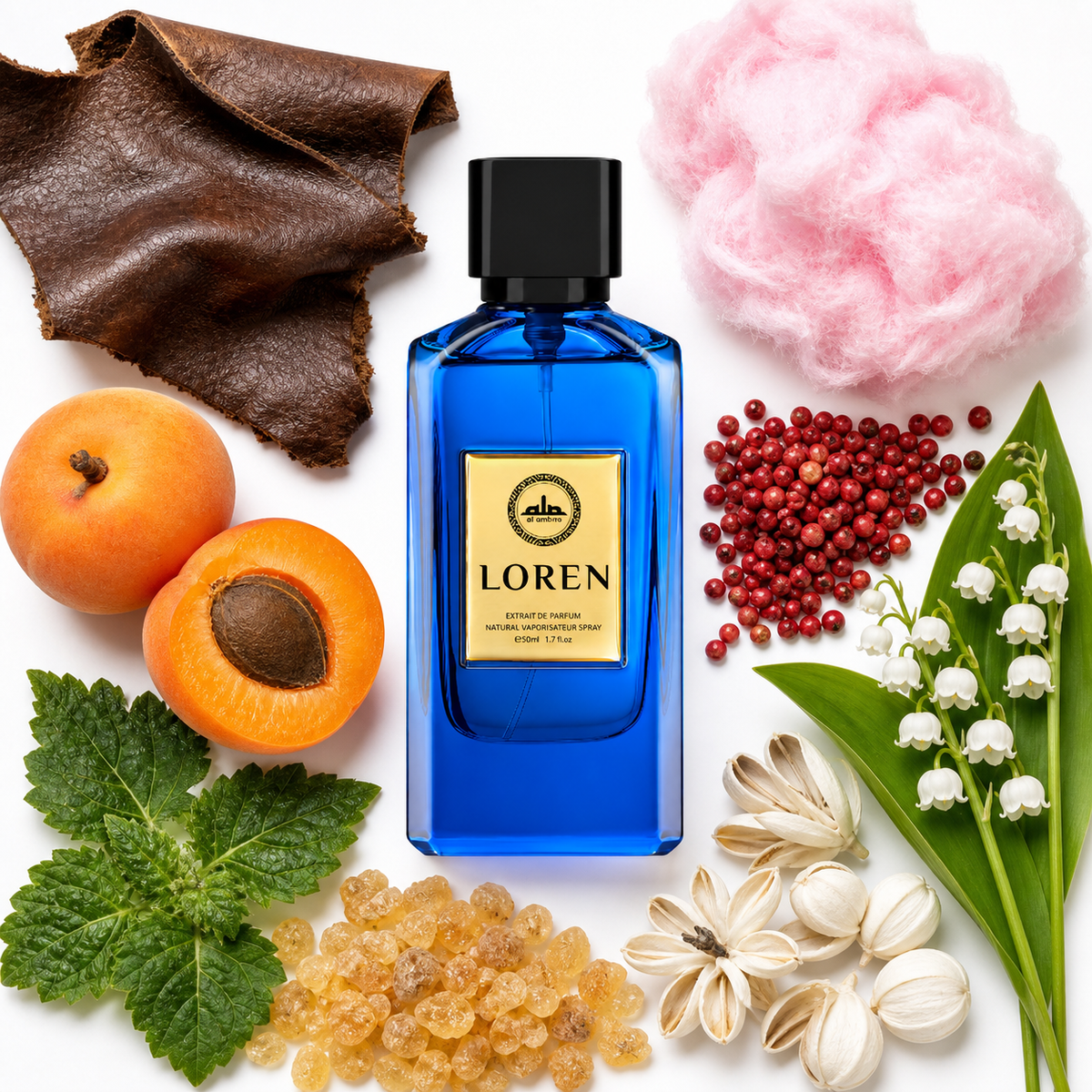 Al Ambra Loren Extrait de Parfum with scent notes