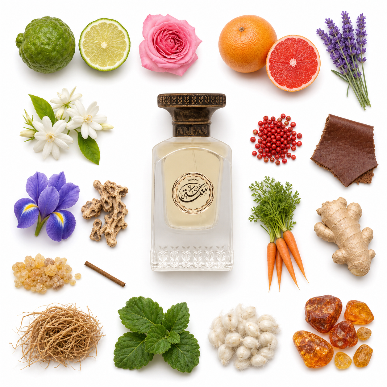 Anfas Samaha Extrait de Parfum 75 ml with scent notes