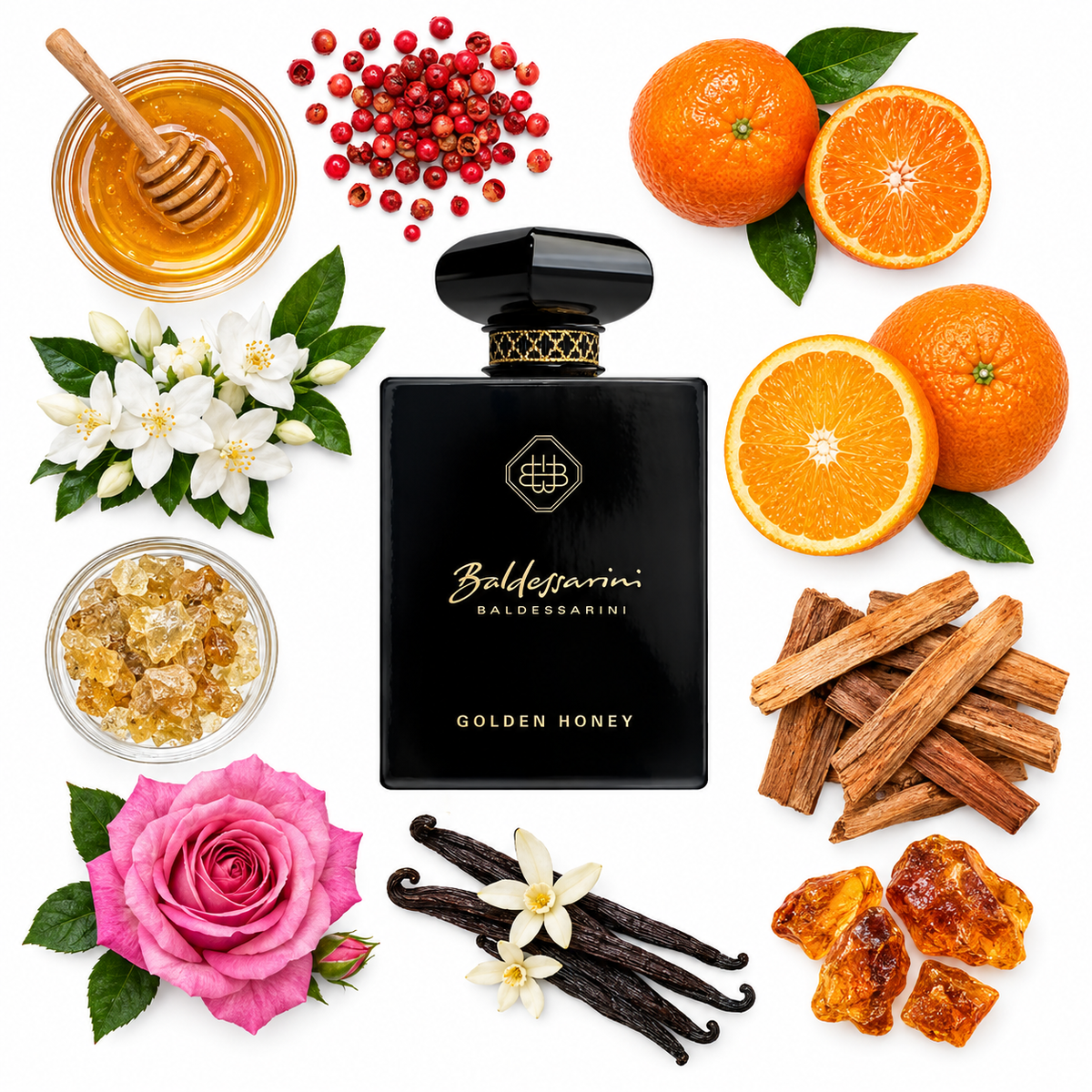 Baldessarini Golden Honey Extrait de Parfum with scent notes