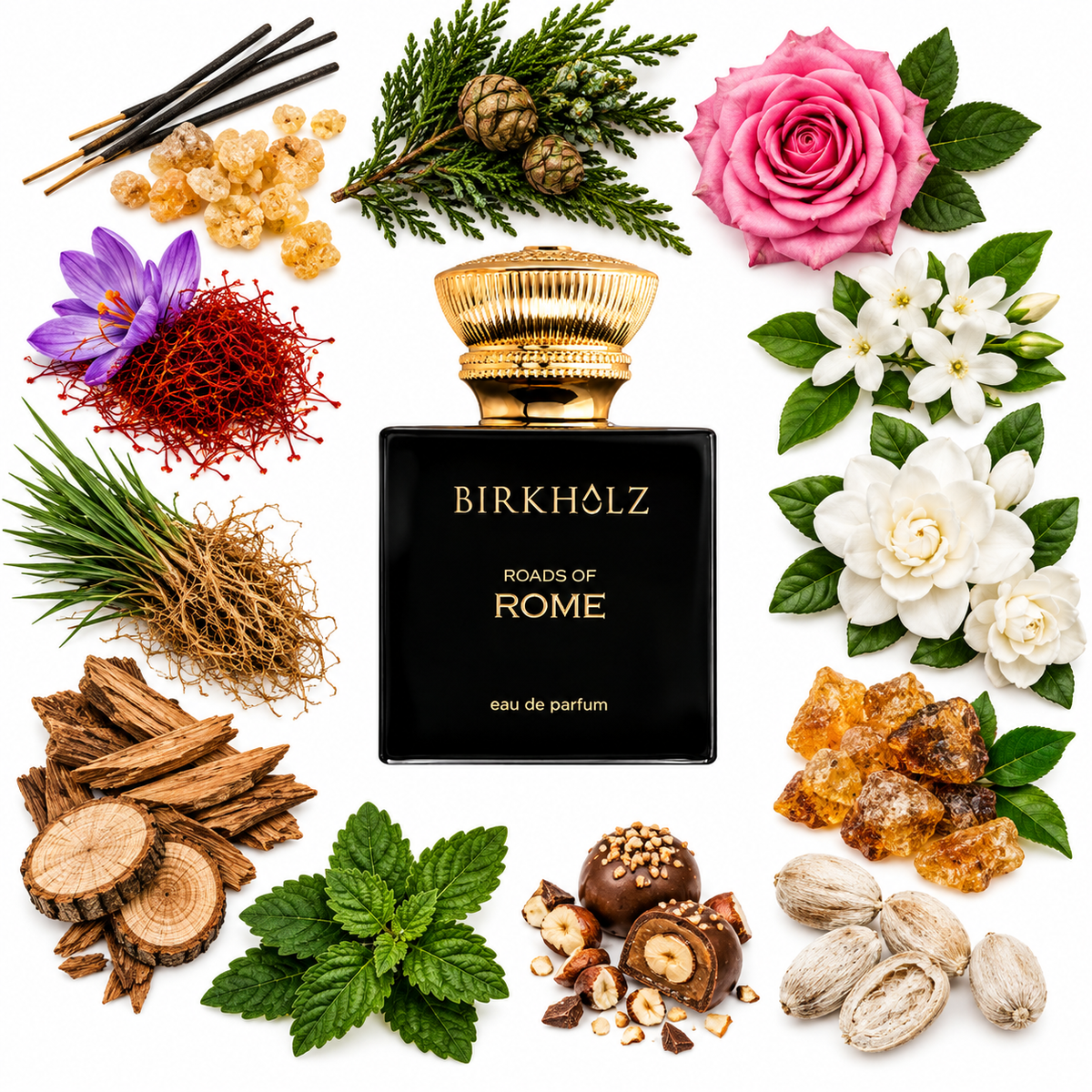 Birkholz Roads of Rome Eau de Parfum with scent notes