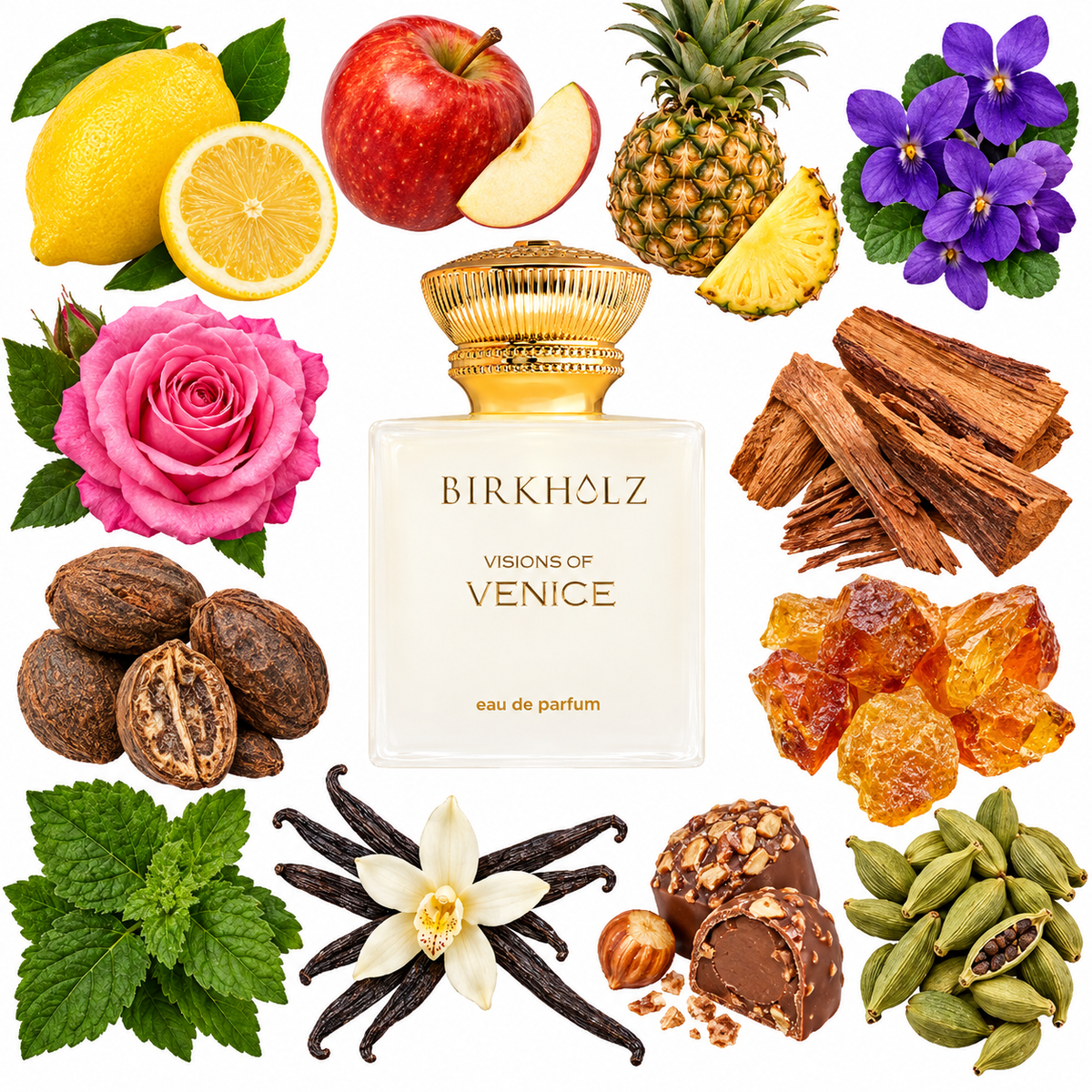 Birkholz Visions of Venice Eau de Parfum with scent notes