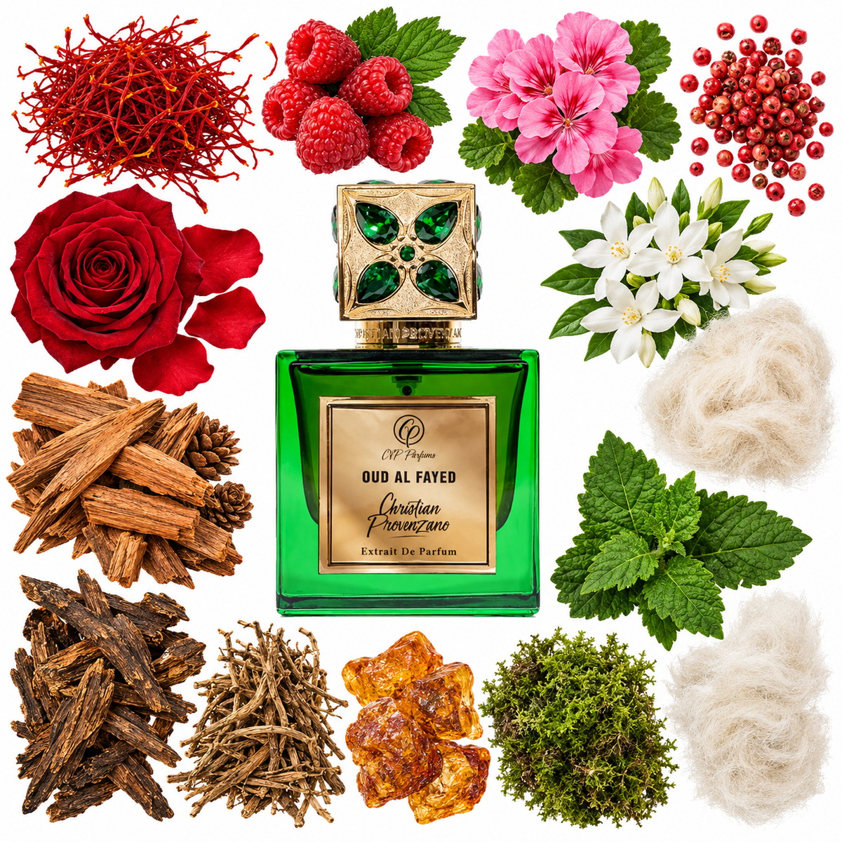 Christian Provenzano Oud Al Fayed Extrait de Parfum with scent notes
