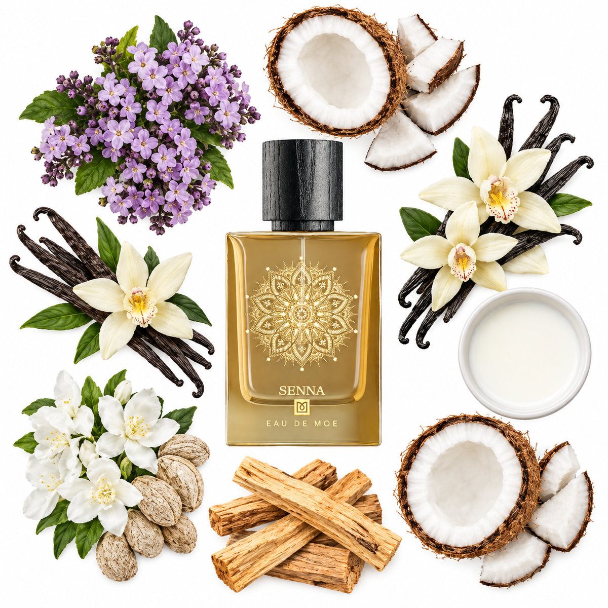 Eau de Moe SENNA Eau de Parfum with scent notes