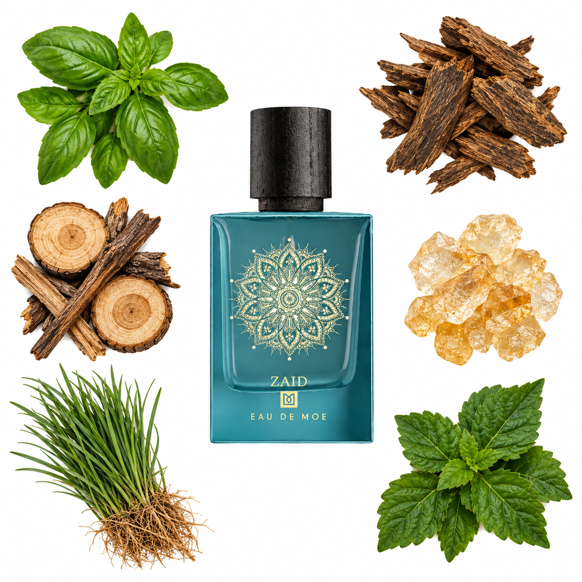 Eau de Moe ZAID Eau de Parfum with scent notes