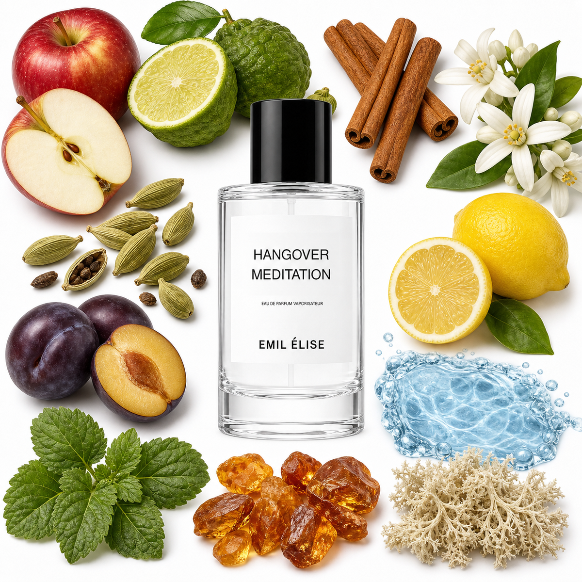 Emil Élise Hangover Meditation Eau de Parfum with scent notes