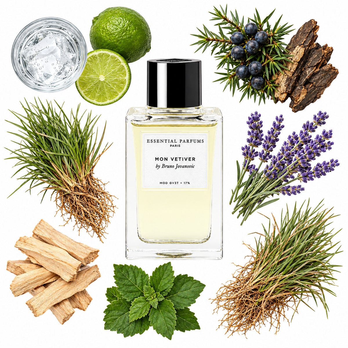 Essential Parfums MON VETIVER by Bruno Jovanovic Eau de Parfum with scent notes