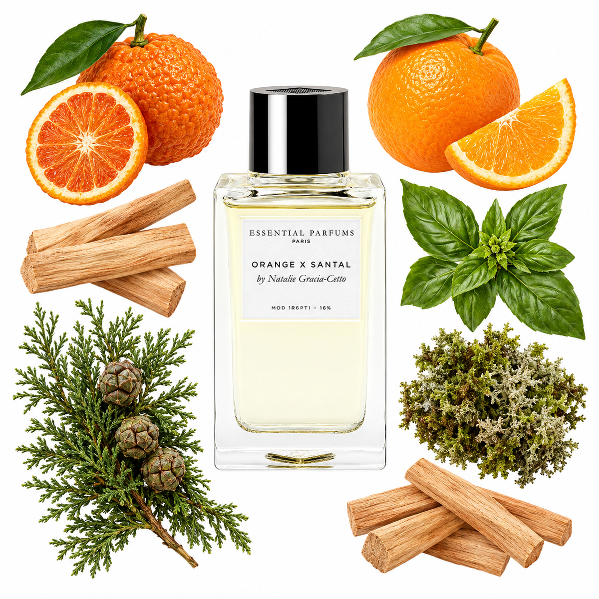 Essential Parfums ORANGE X SANTAL by Natalie Gracia Cetto Eau de Parfum with scent notes