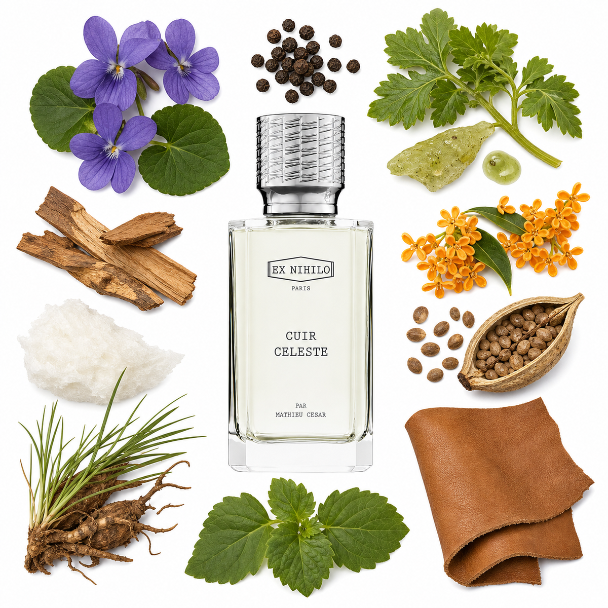 Ex Nihilo CUIR CELESTE Eau de Parfum with scent notes