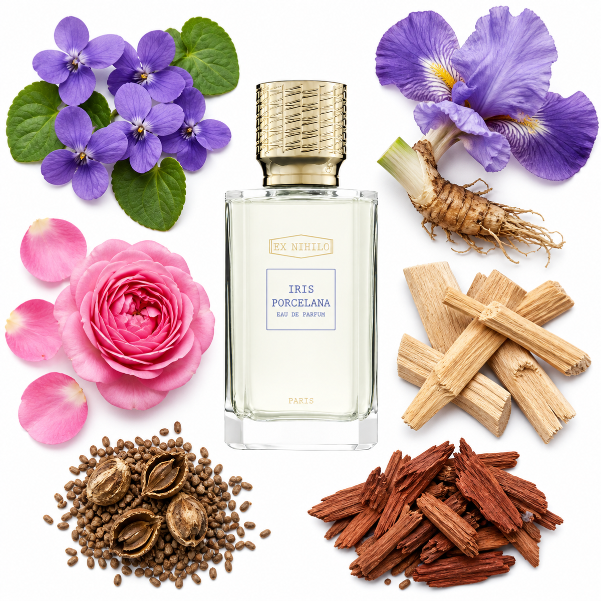 Ex Nihilo IRIS PORCELANA Eau de Parfum with scent notes