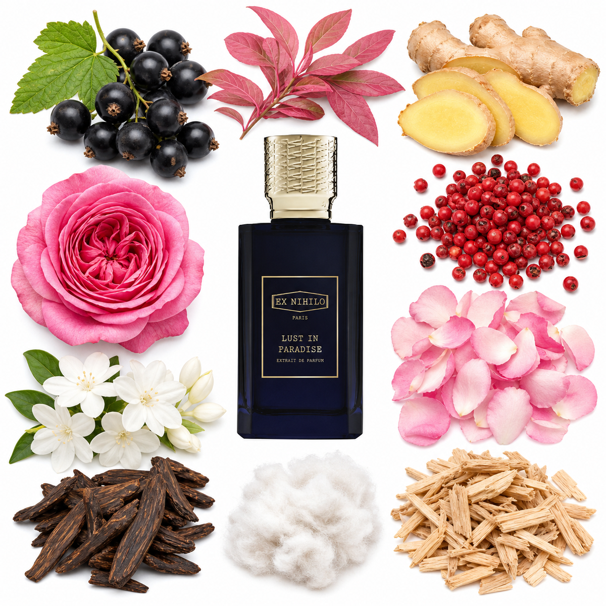 Ex Nihilo LUST IN PARADISE Extrait de Parfum with scent notes