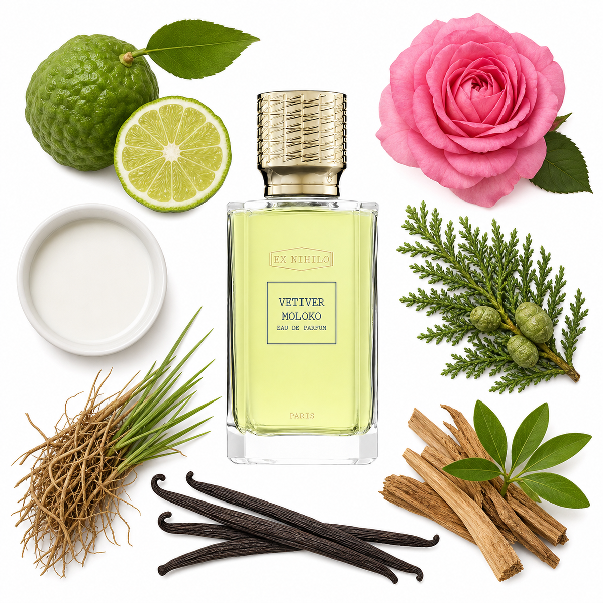 Ex Nihilo VETIVER MOLOKO Eau de Parfum with scent notes