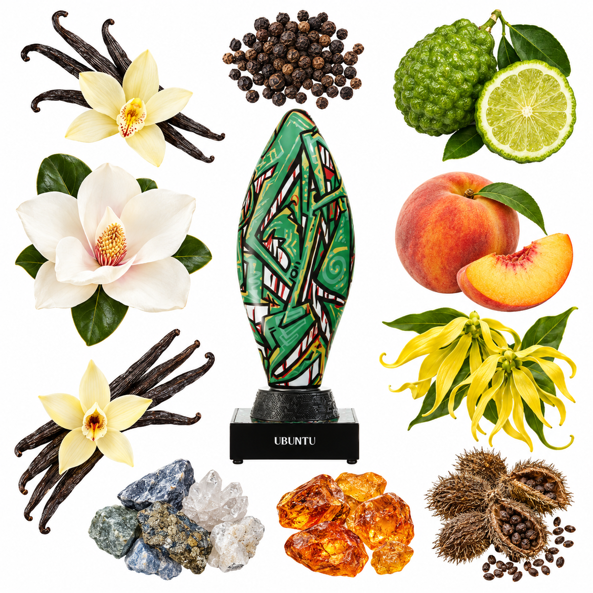 Florian Pontier Ubuntu Extrait de Parfum with scent notes