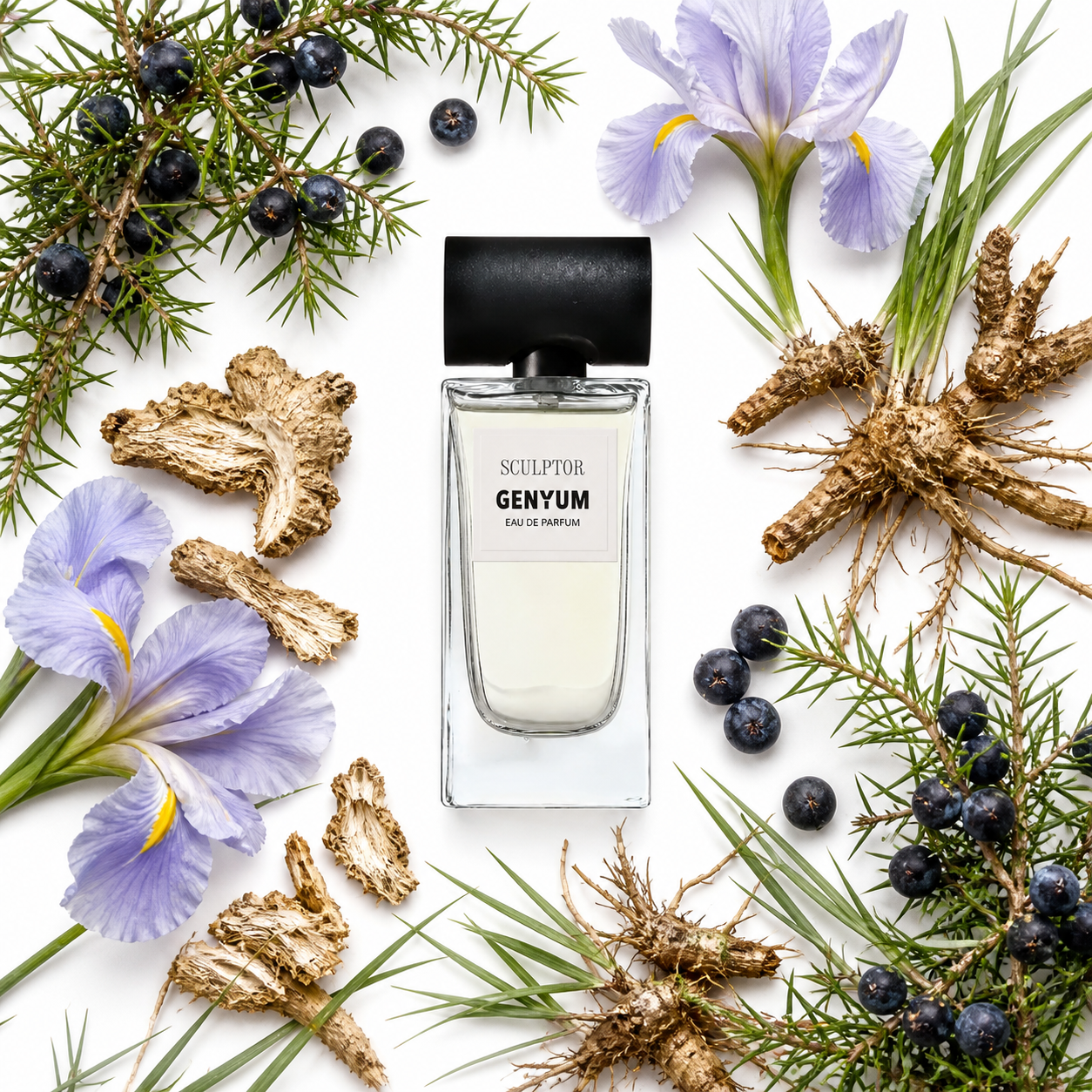 Genyum Sculptor Eau de Parfum with scent notes