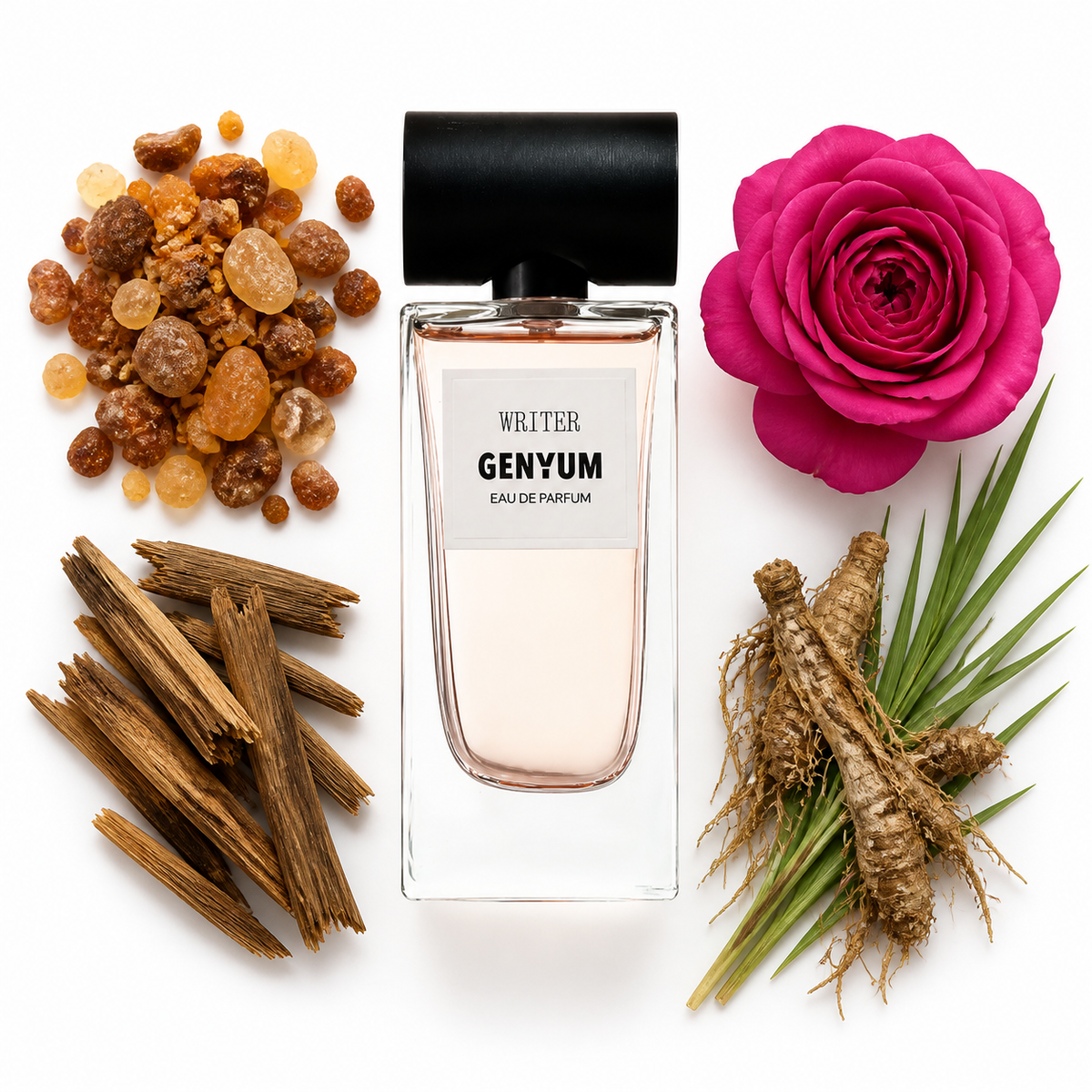 Genyum Writer Eau de Parfum with scent notes