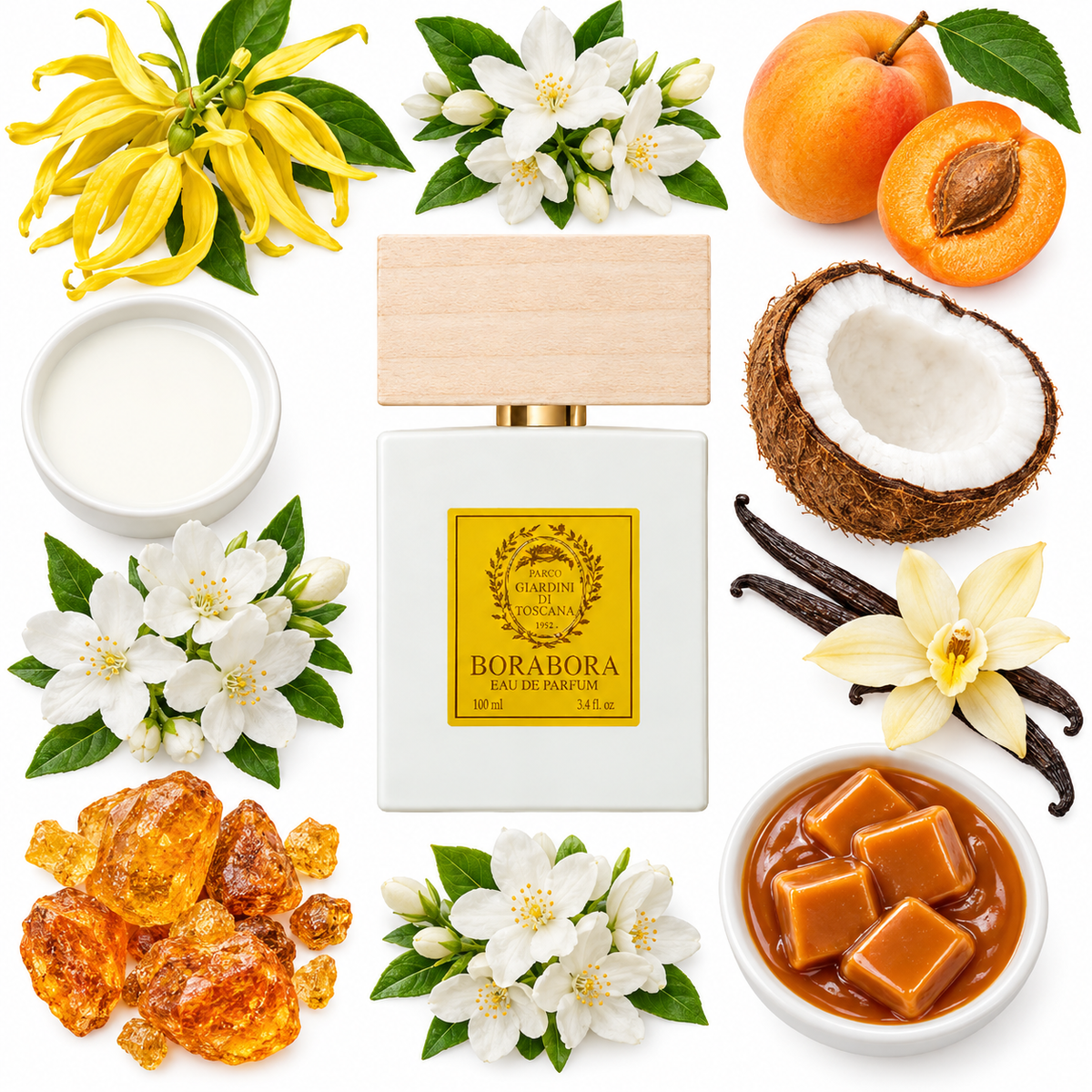 Giardini di Toscana Borabora Eau de Parfum with scent notes