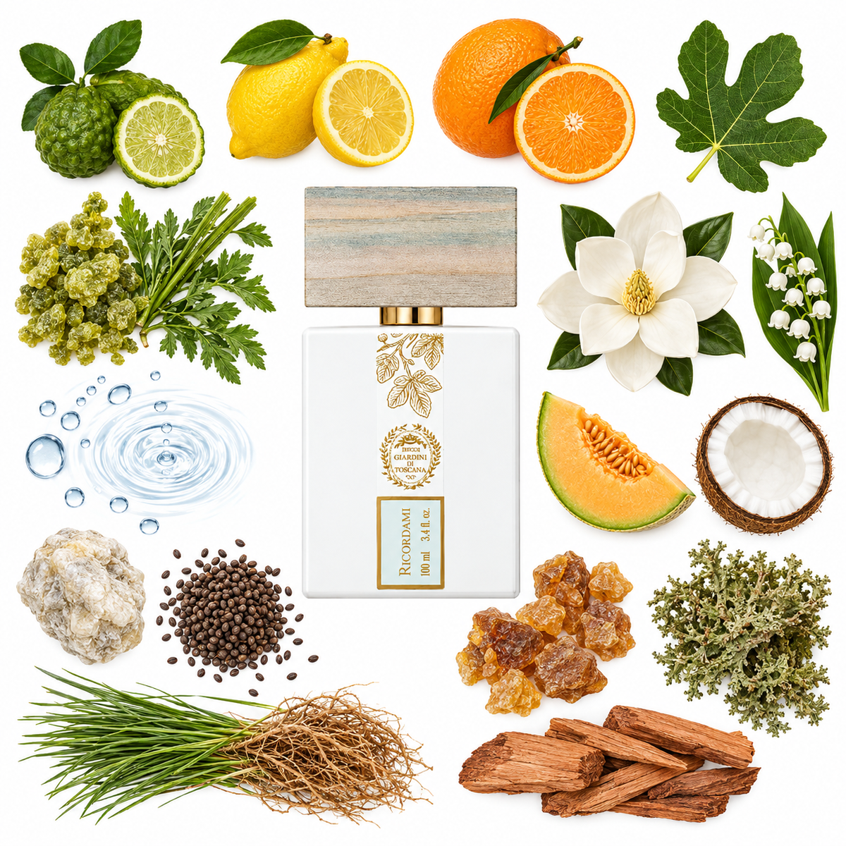 Giardini di Toscana Ricordami Eau de Parfum with scent notes