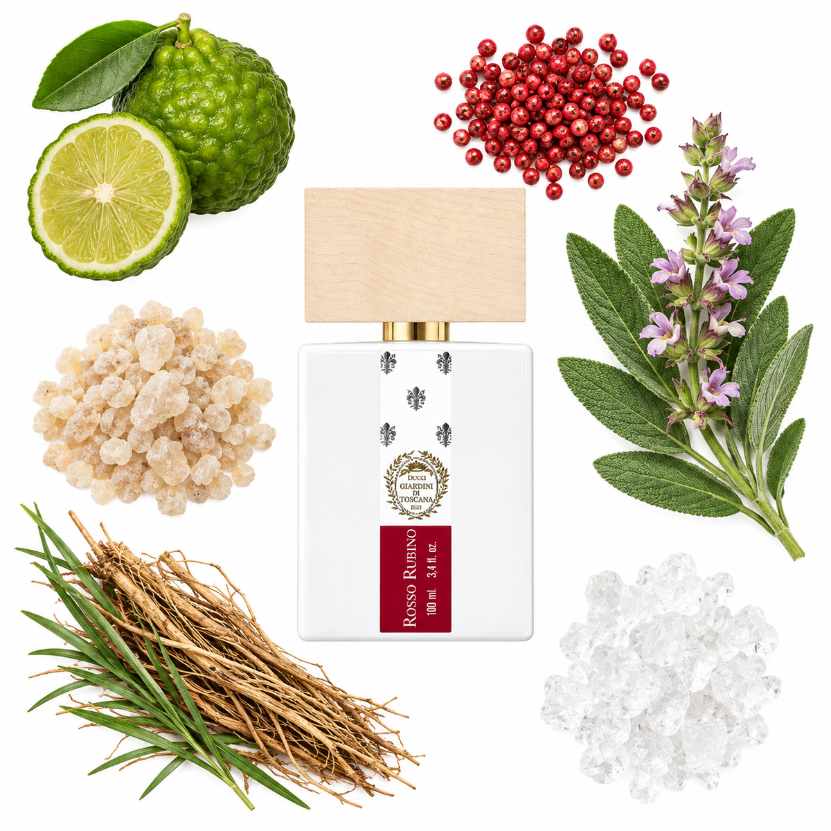 Giardini di Toscana Rosso Radice Eau de Parfum with scent notes