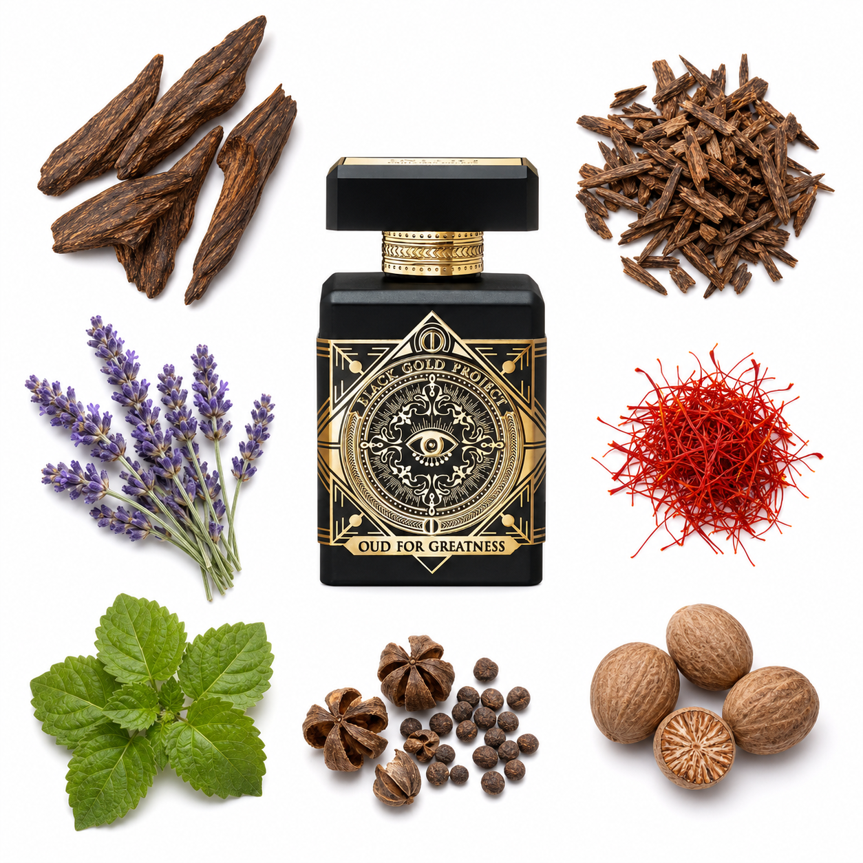 INITIO Oud for Greatness Eau de Parfum with scent notes