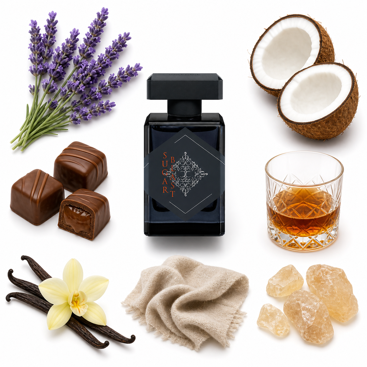 INITIO Sugar Blast Eau de Parfum with scent notes