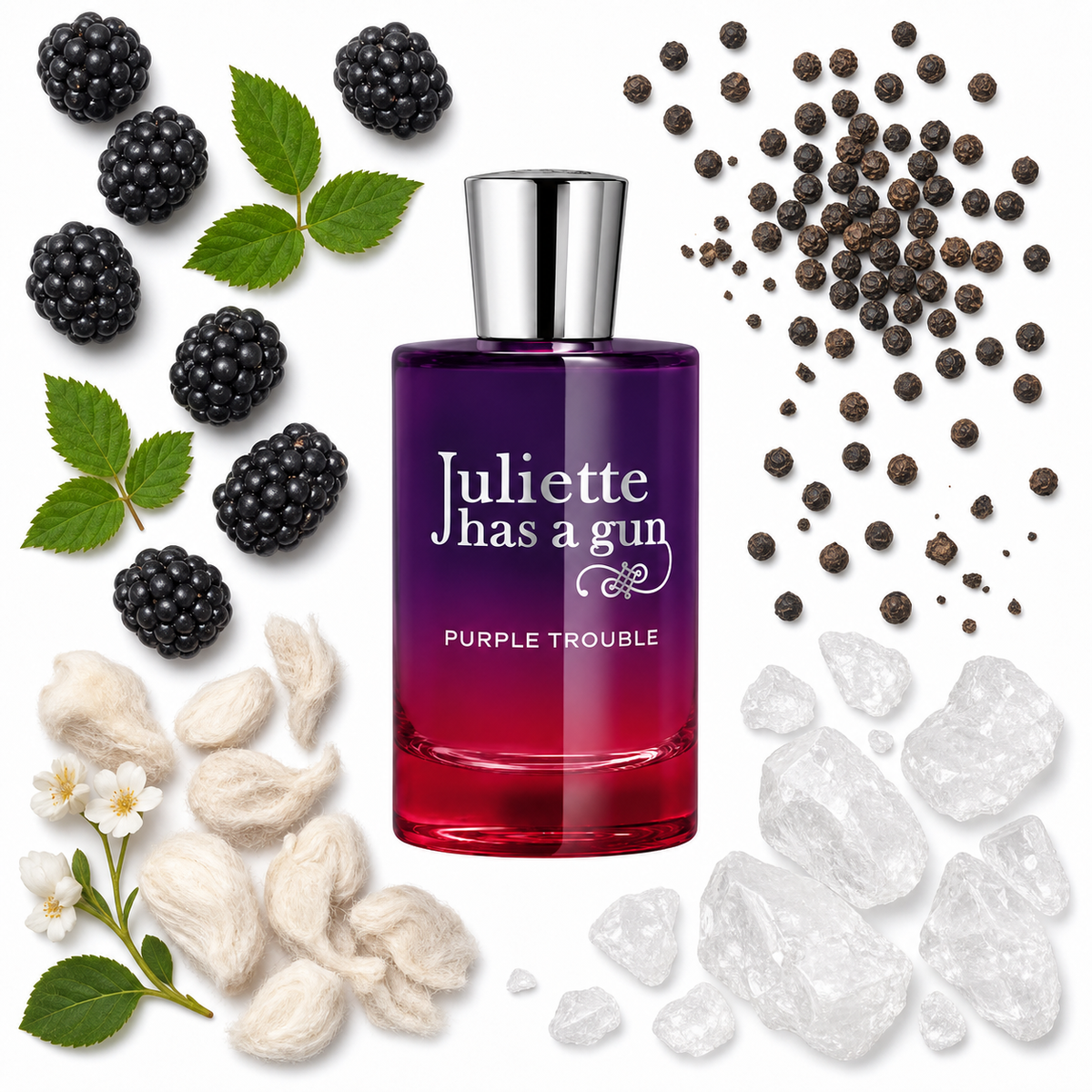 Juliette has a gun Purple Trouble Eau de Parfum with scent notes