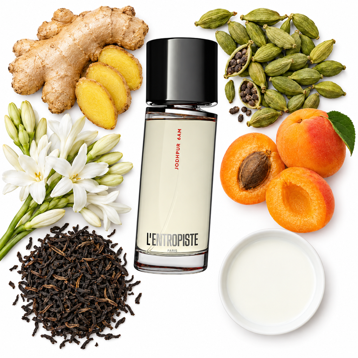 L'Entropiste Jodhpur 6am Eau de Parfum with scent notes