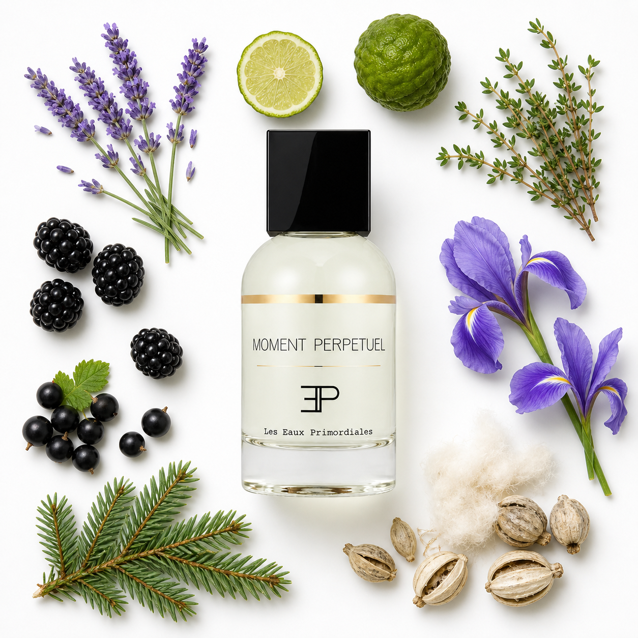 Les Eaux Primordiales Moment Perpetuel Eau de Parfum 100 ml with scent notes