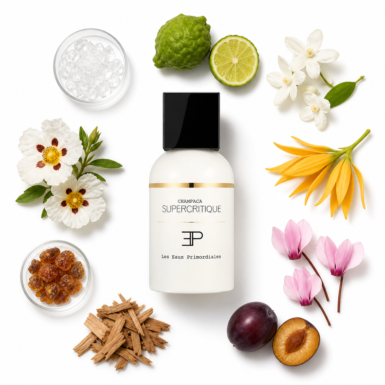 Les Eaux Primordiales Supercritique Champaca Eau de Parfum 100 ml with scent notes