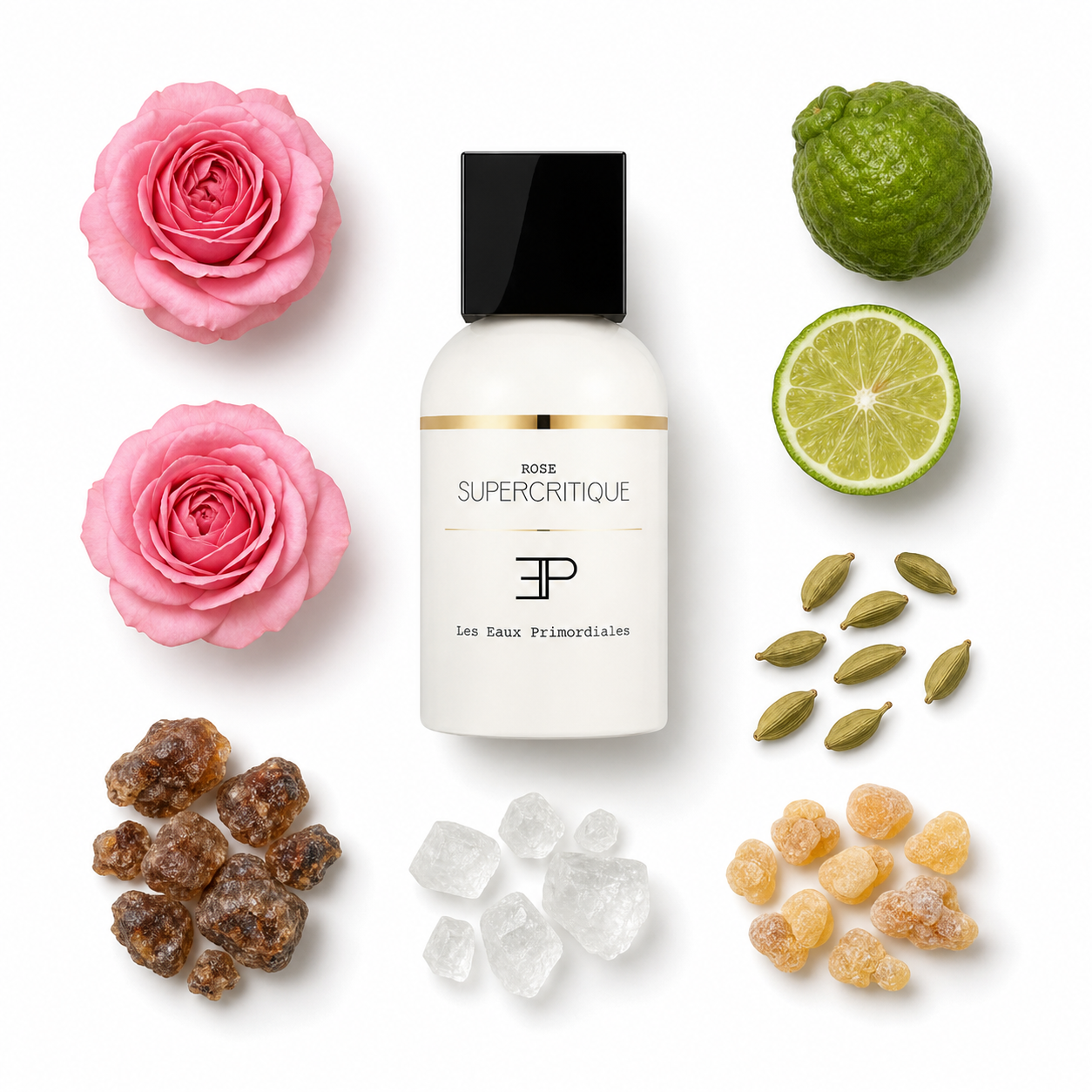 Les Eaux Primordiales Supercritique Rose Eau de Parfum 100 ml with scent notes