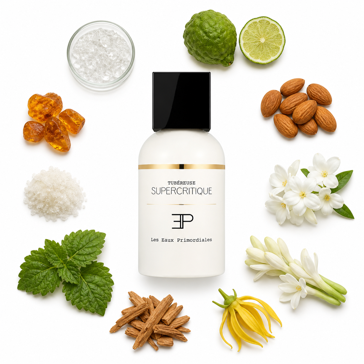 Les Eaux Primordiales Supercritique Tubéreuse Eau de Parfum 100 ml with scent notes