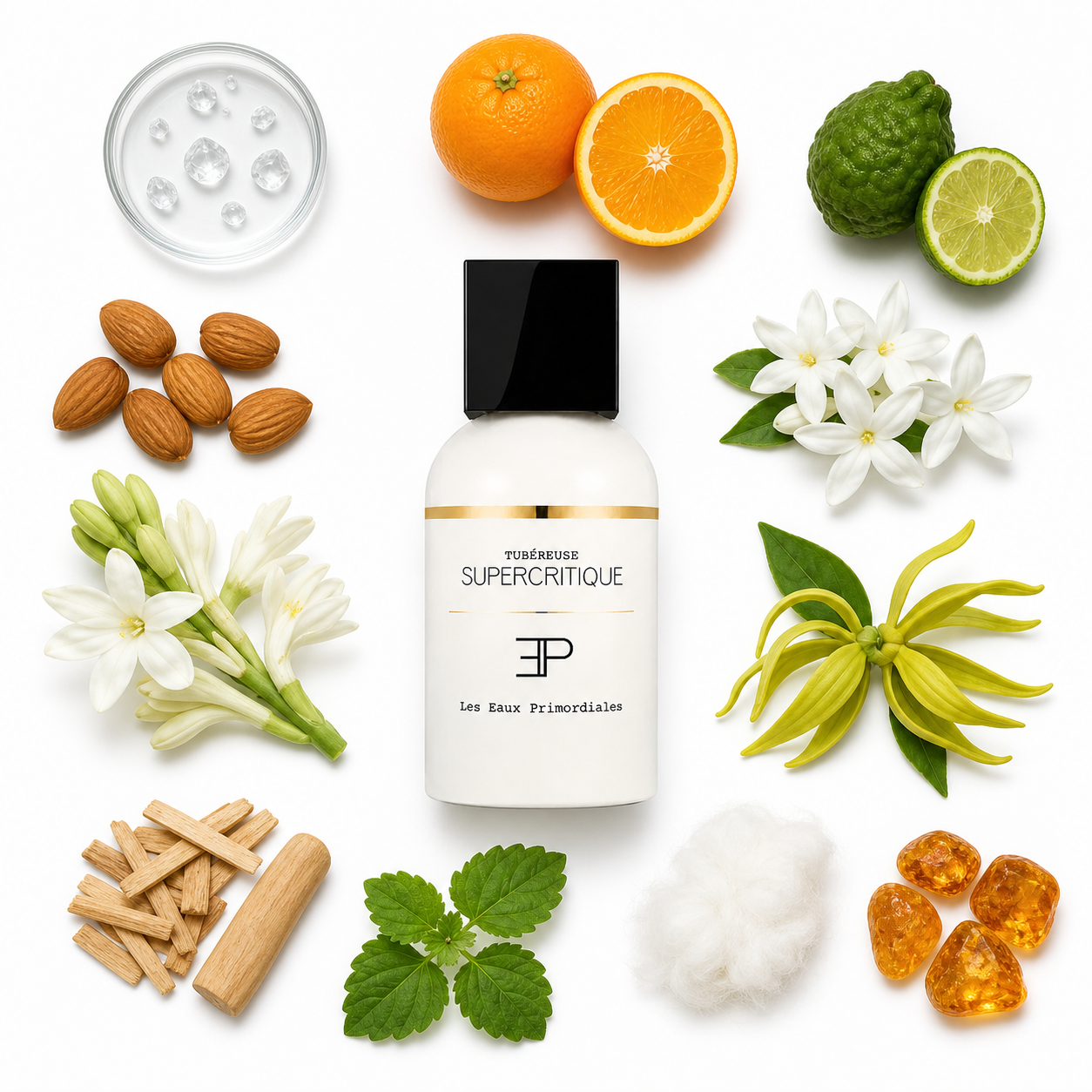 Les Eaux Primordiales Supercritique Tubéreuse Eau de Parfum 50 ml with scent notes