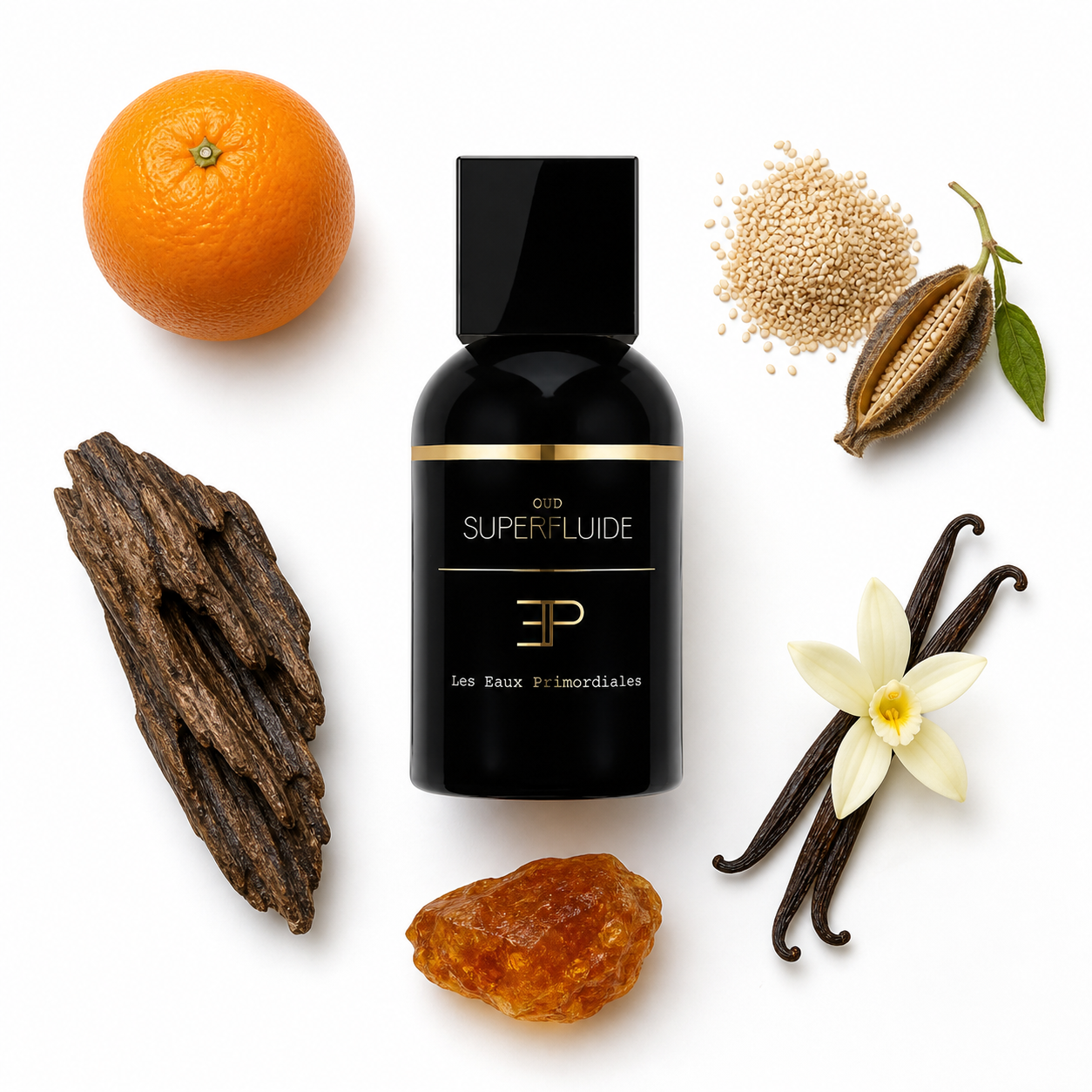 Les Eaux Primordiales Superfluide Oud Eau de Parfum 100 ml with scent notes