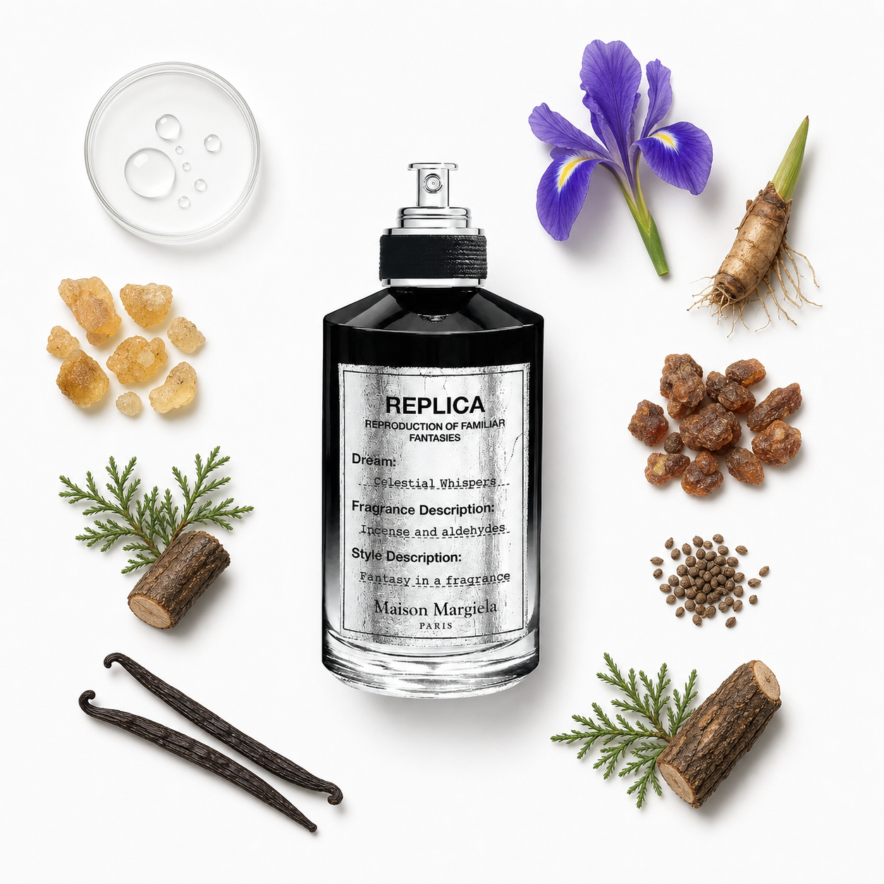 Maison Margiela Replica Celestial Whispers Eau de Parfum 100 ml with scent notes
