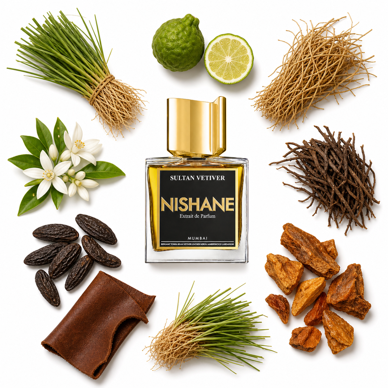 NISHANE Sultan Vetiver Extrait de Parfum 50 ml with scent notes