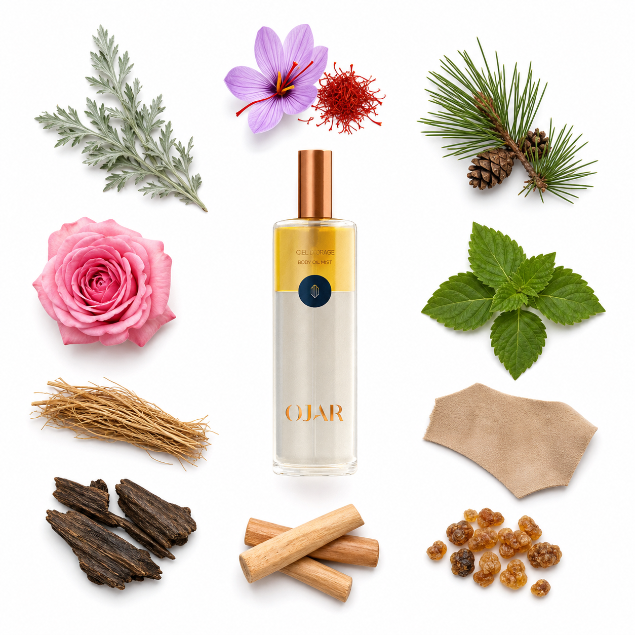 OJAR Ciel d´Orage Body Oil Mist 100 ml with scent notes