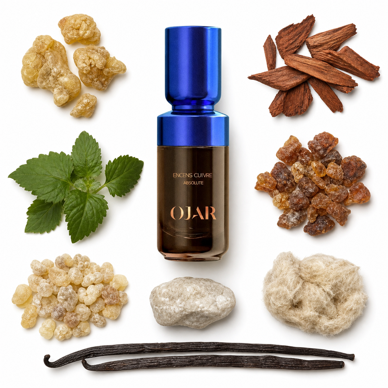 OJAR Encens Cuivre Perfume oil Absolute 20 ml with scent notes