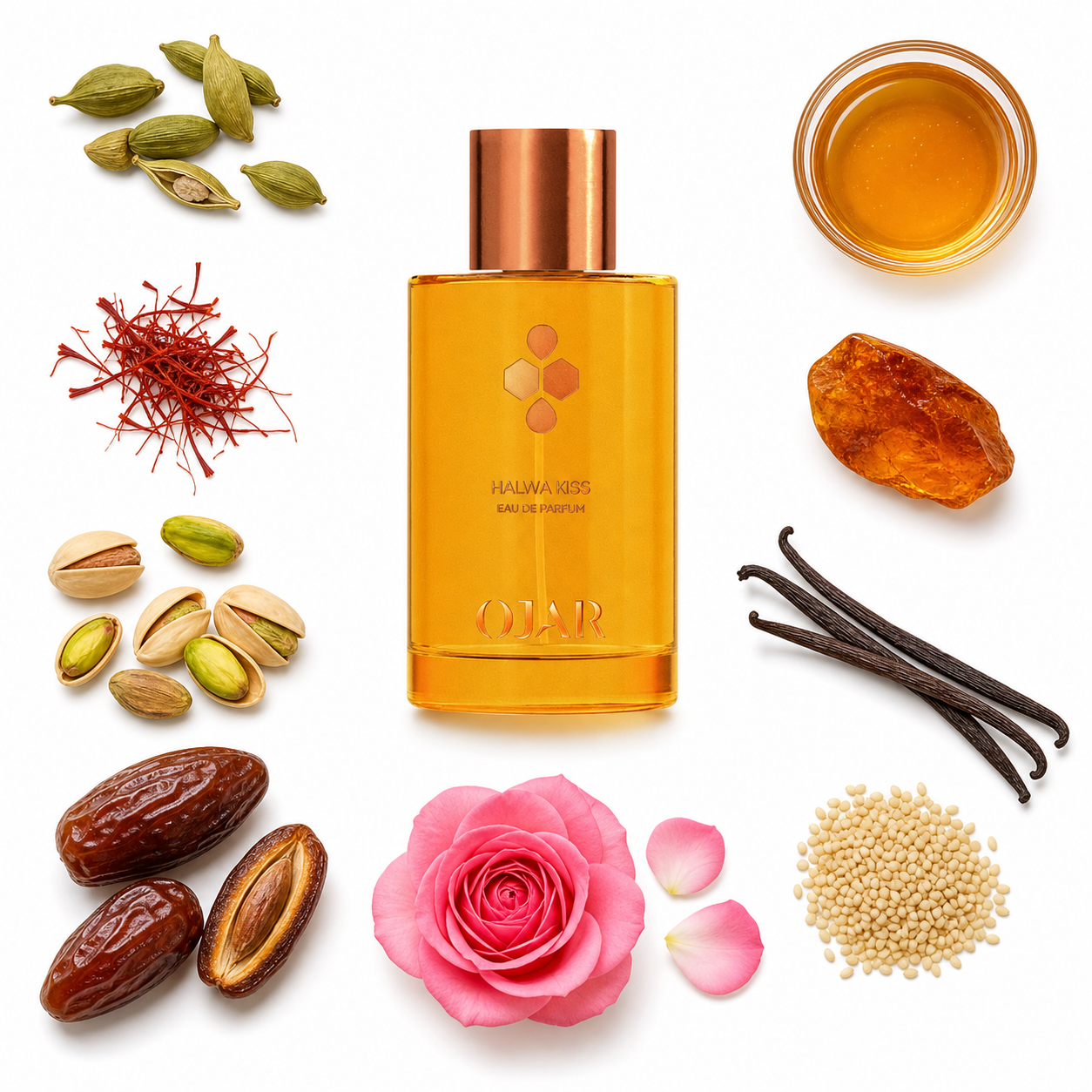 OJAR Halwa Kiss Eau de Parfum 100 ml with scent notes