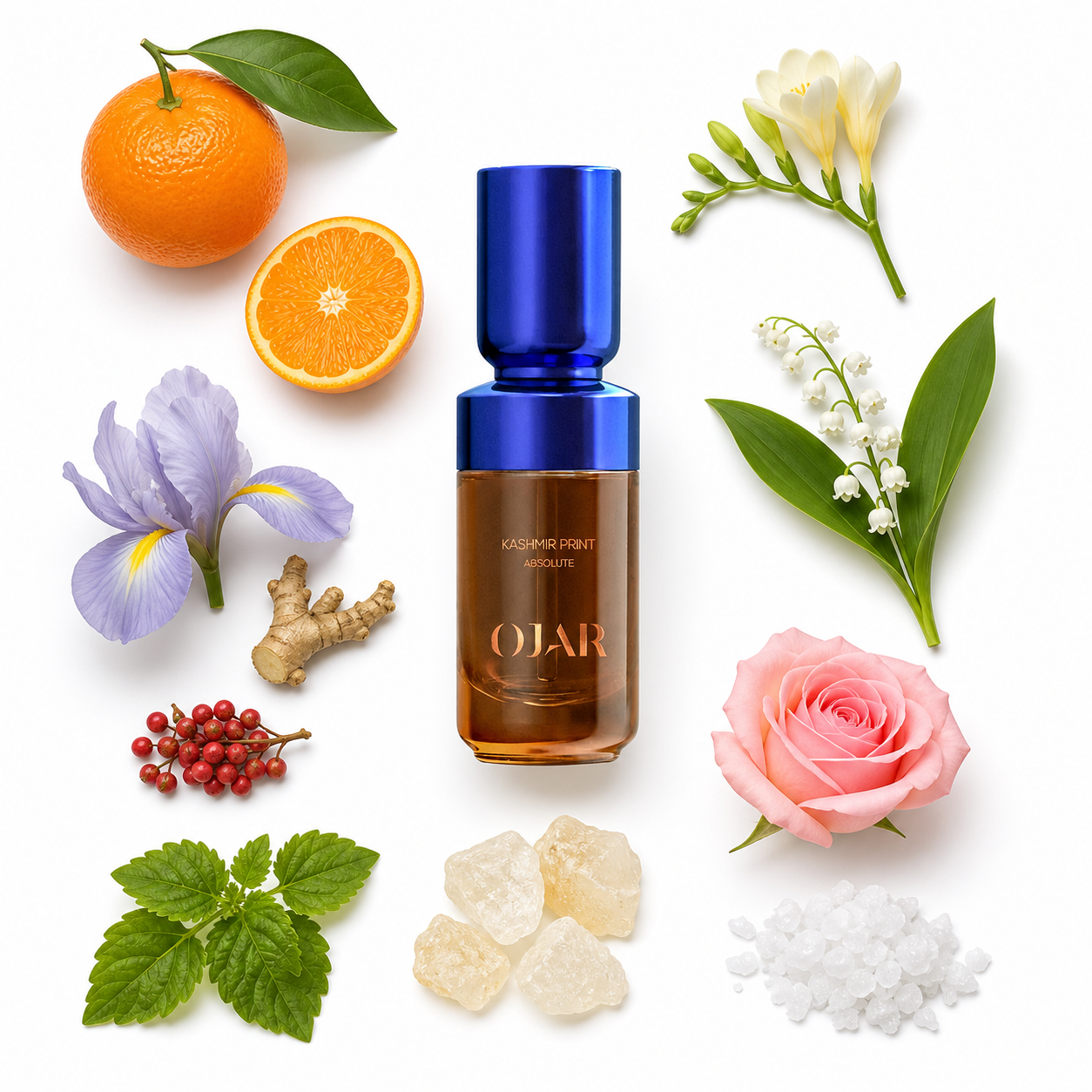 OJAR Kashmir Print Perfume oil Absolute 20 ml with scent notes