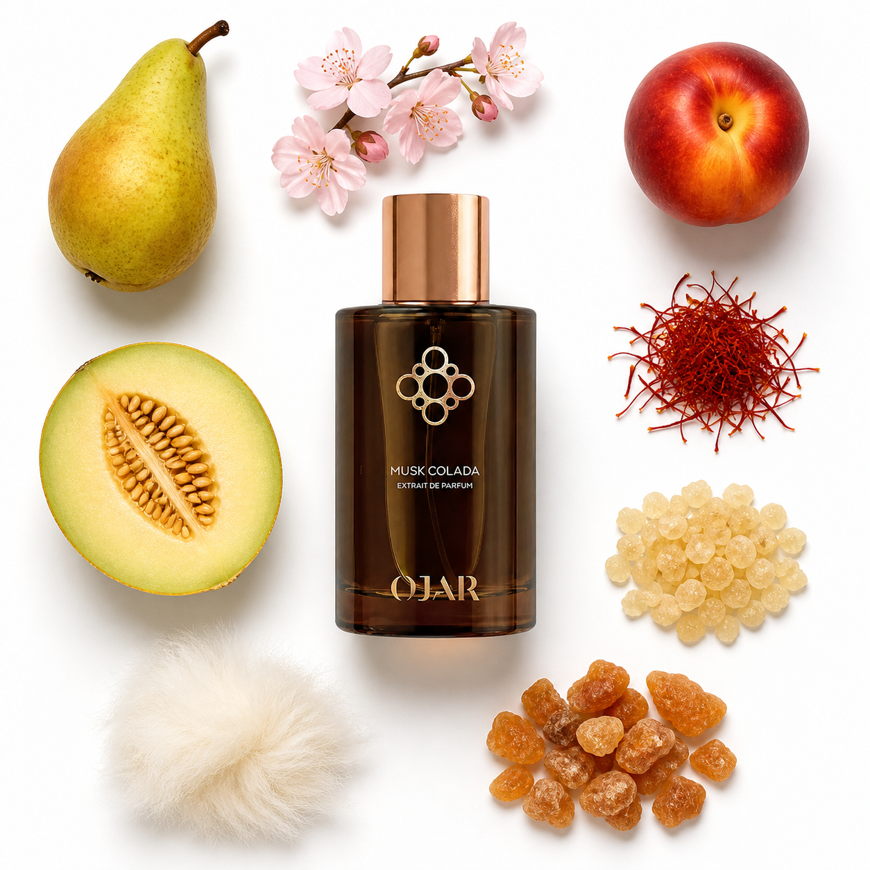 OJAR Musk Colada Extrait de Parfum 100 ml with scent notes