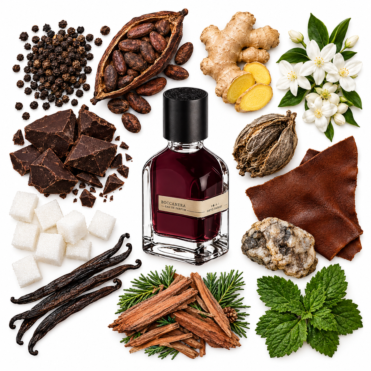 Orto Parisi Boccanera Eau de Parfum with scent notes