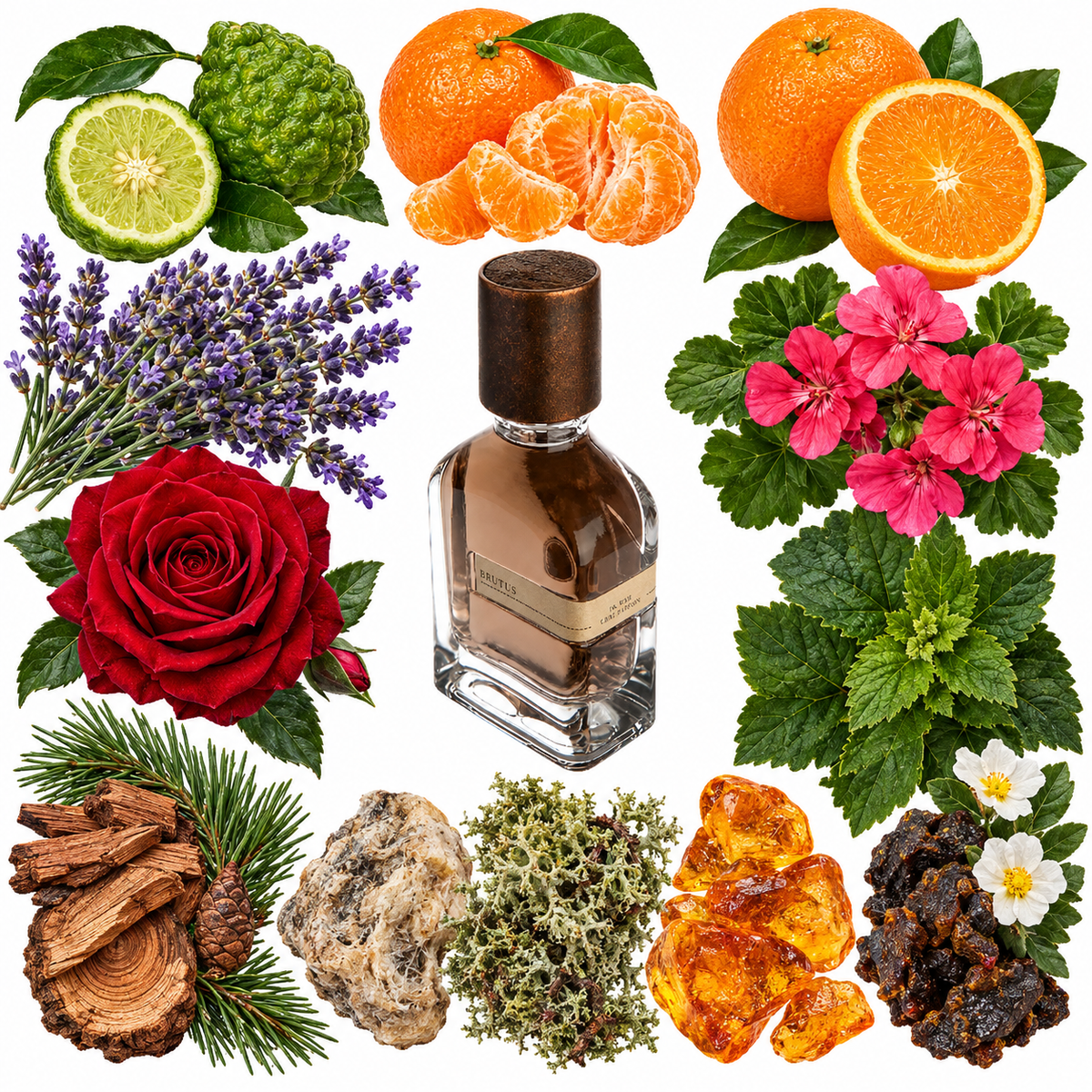 Orto Parisi Brutus Eau de Parfum with scent notes