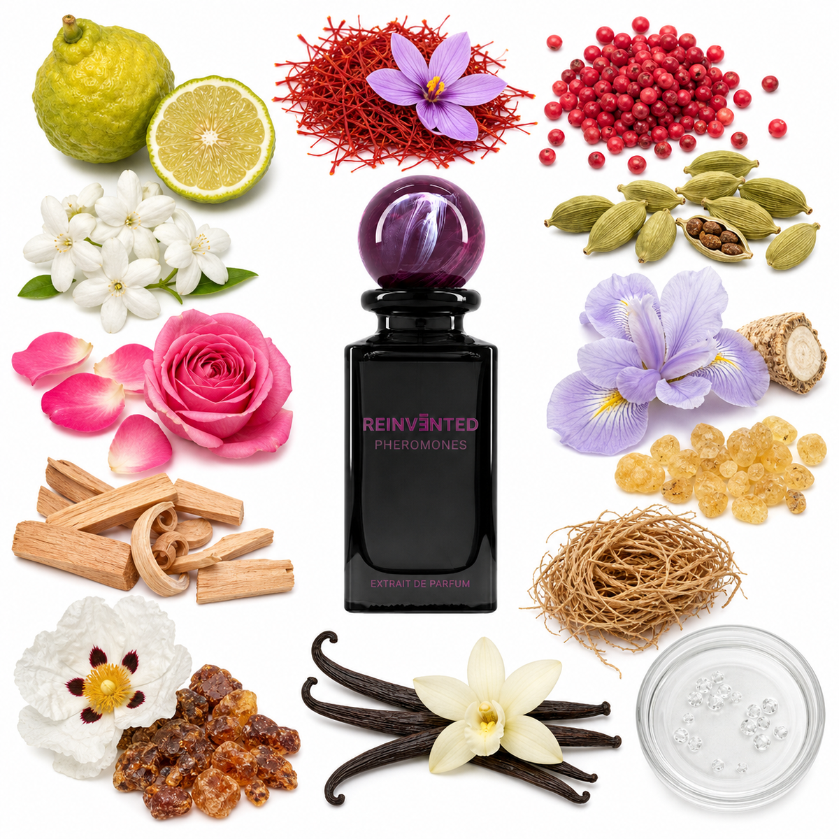 Reinvented PHEROMONES Extrait de Parfum with scent notes