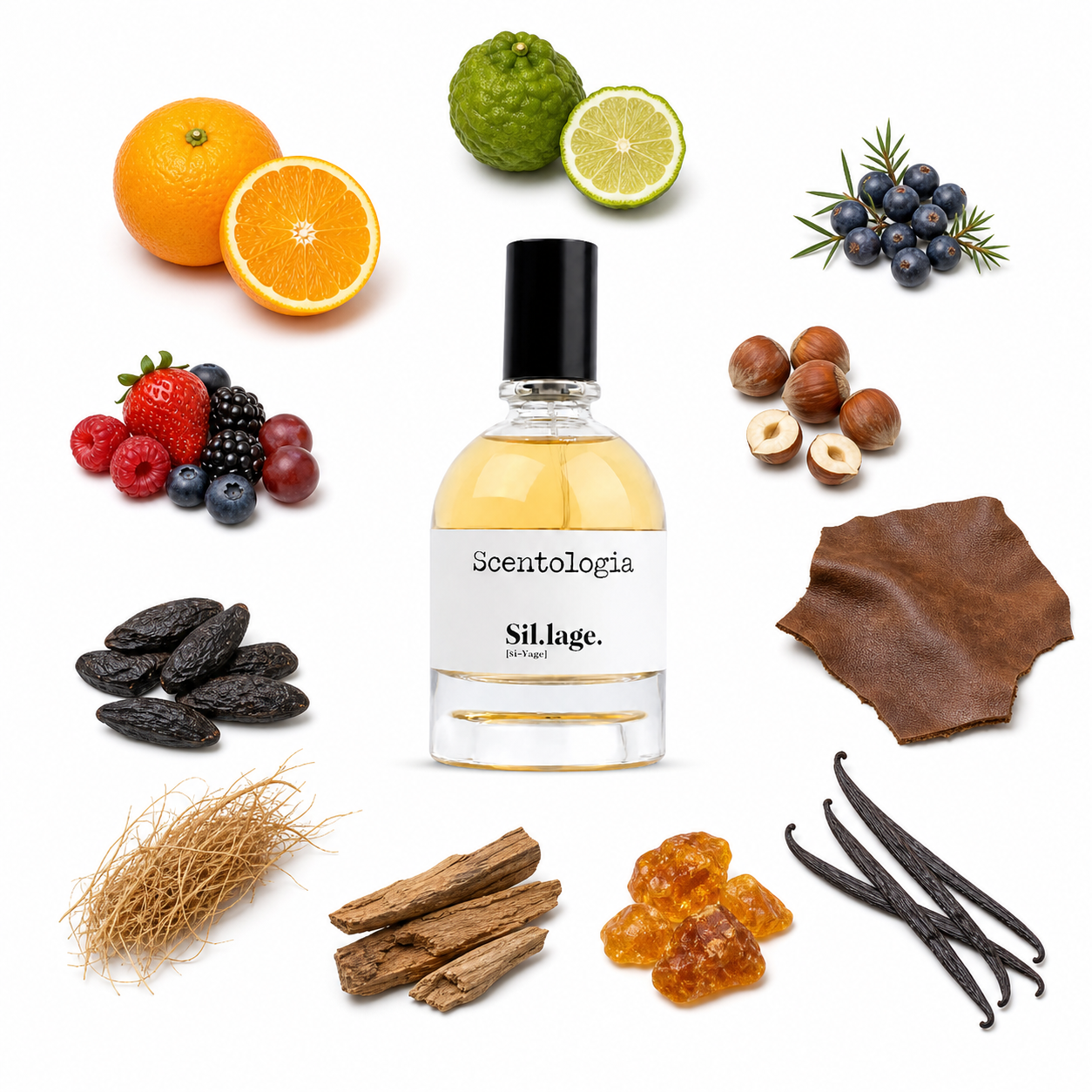 Scentologia Sil.lage. Eau de Parfum 100 ml with scent notes