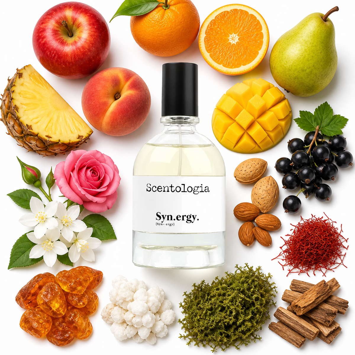 Scentologia Syn.ergy. Eau de Parfum with scent notes