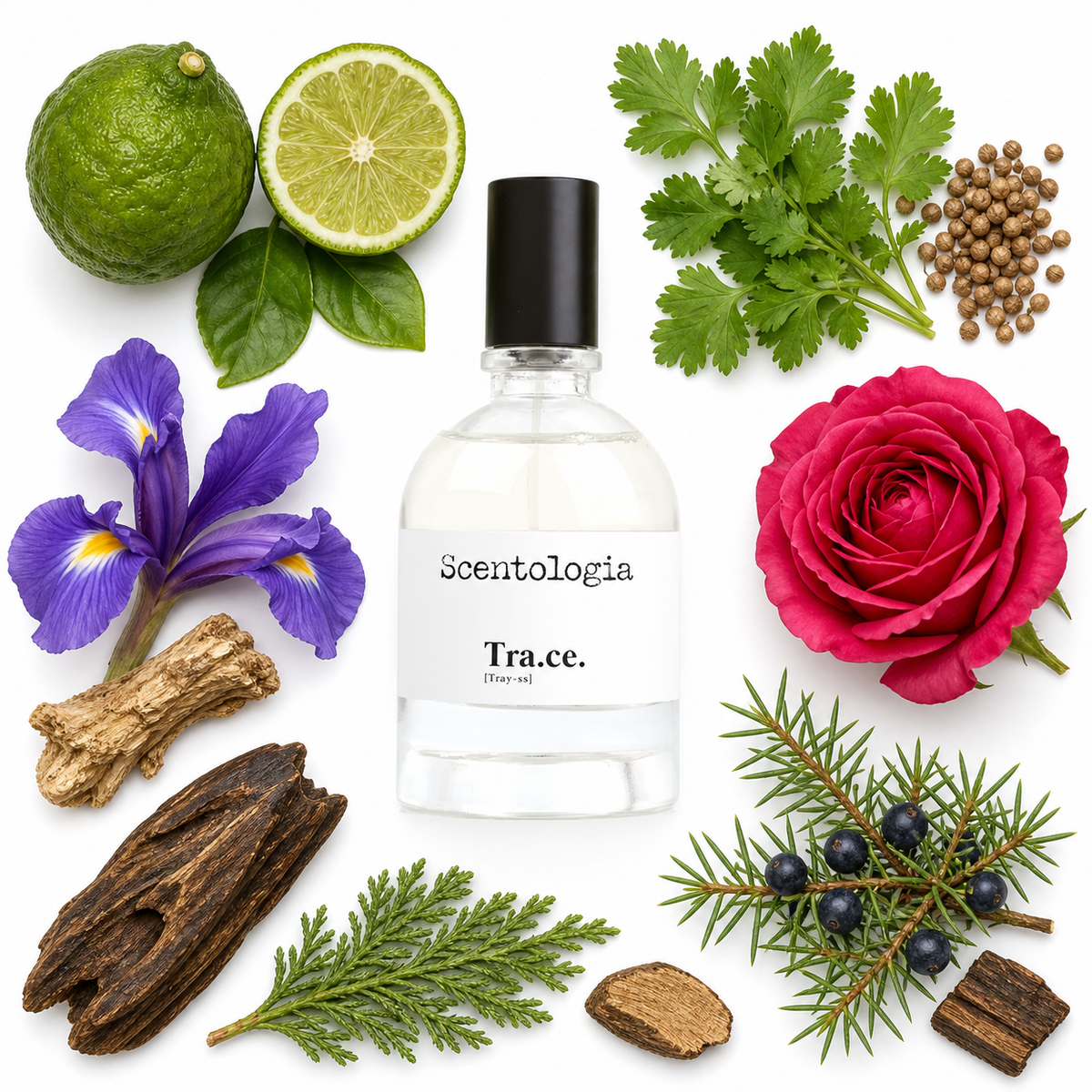 Scentologia Tra.ce. Eau de Parfum with scent notes