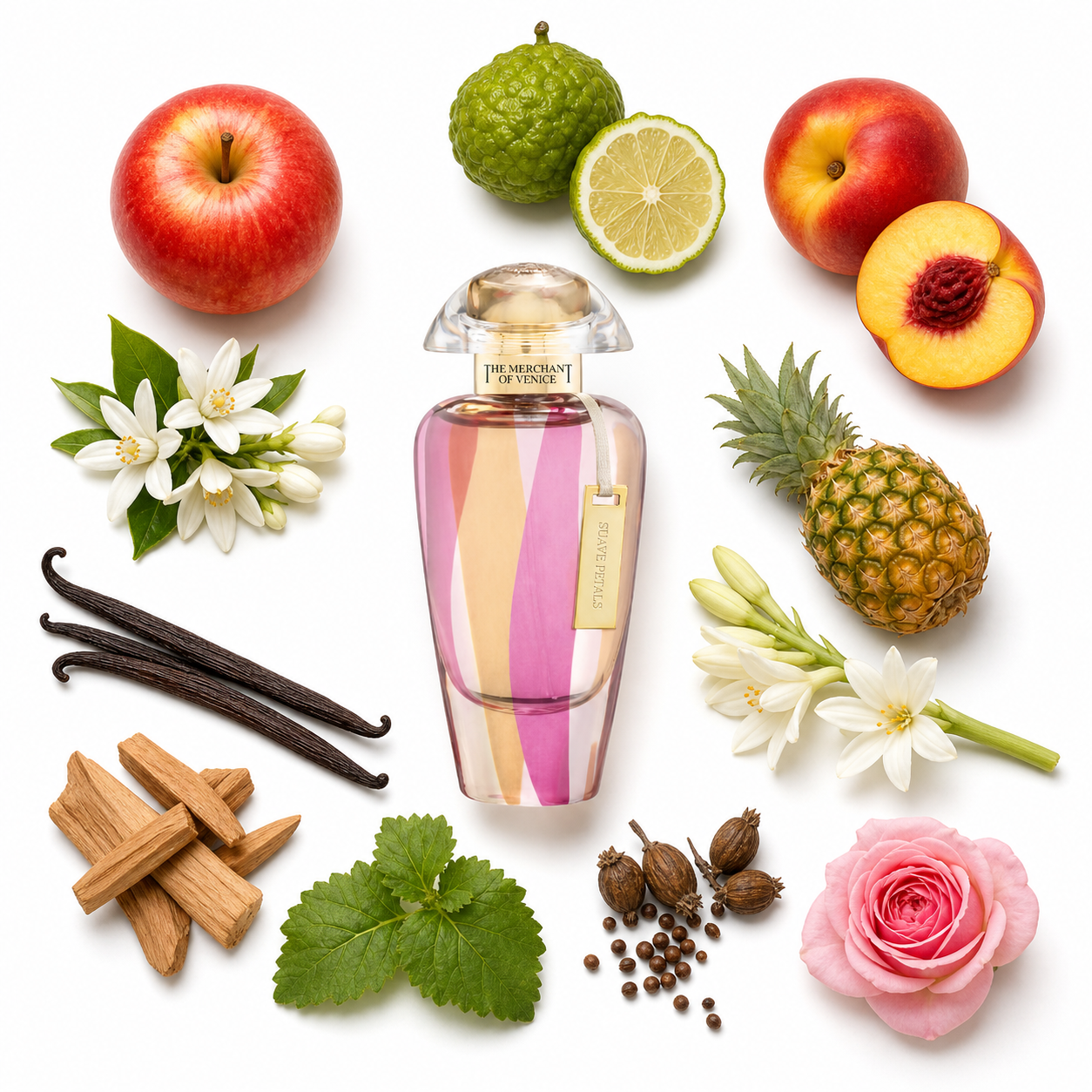 The Merchant of Venice Murano Collection Suave Petals Eau de Parfum 100 ml with scent notes