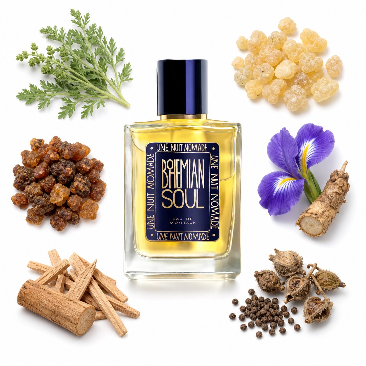 Une Nuit Nomade Bohemian Soul Eau de Parfum 25 ml with scent notes