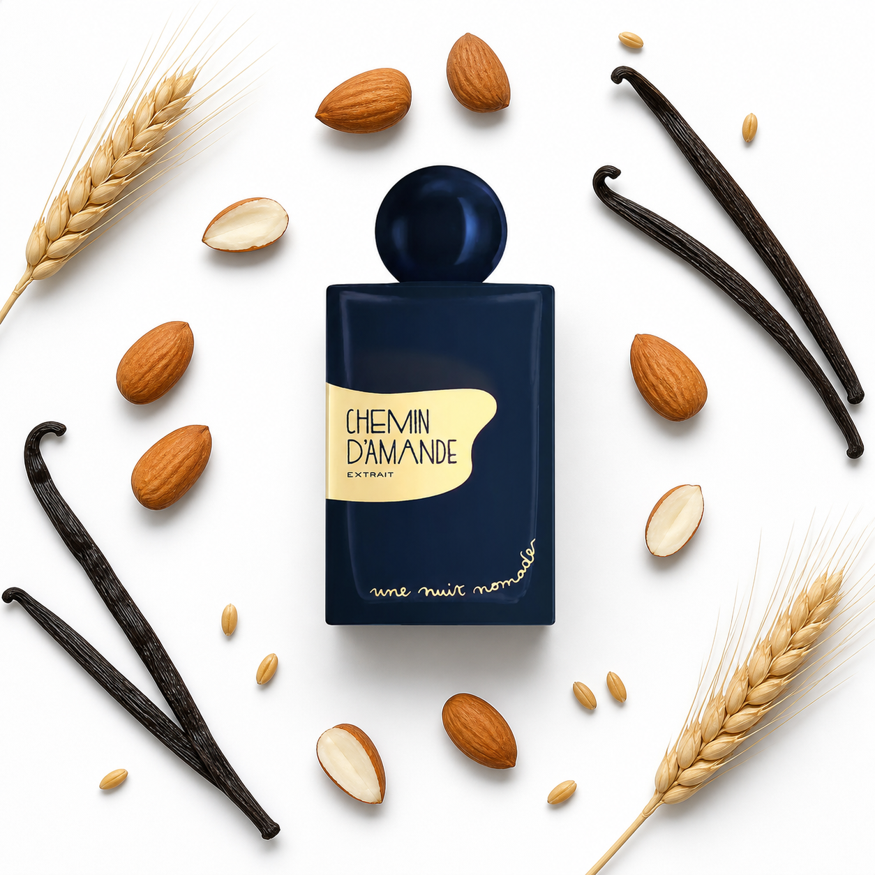 Une Nuit Nomade Chemin d'Amande Extrait de Parfum 25 ml with scent notes