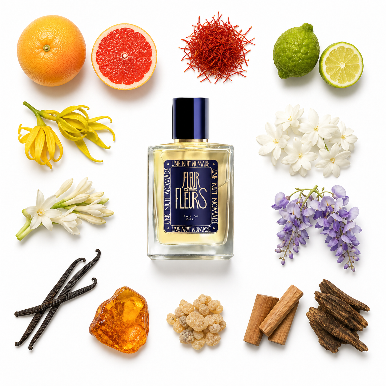 Une Nuit Nomade Fleur des Fleurs Eau de Parfum 100 ml with scent notes