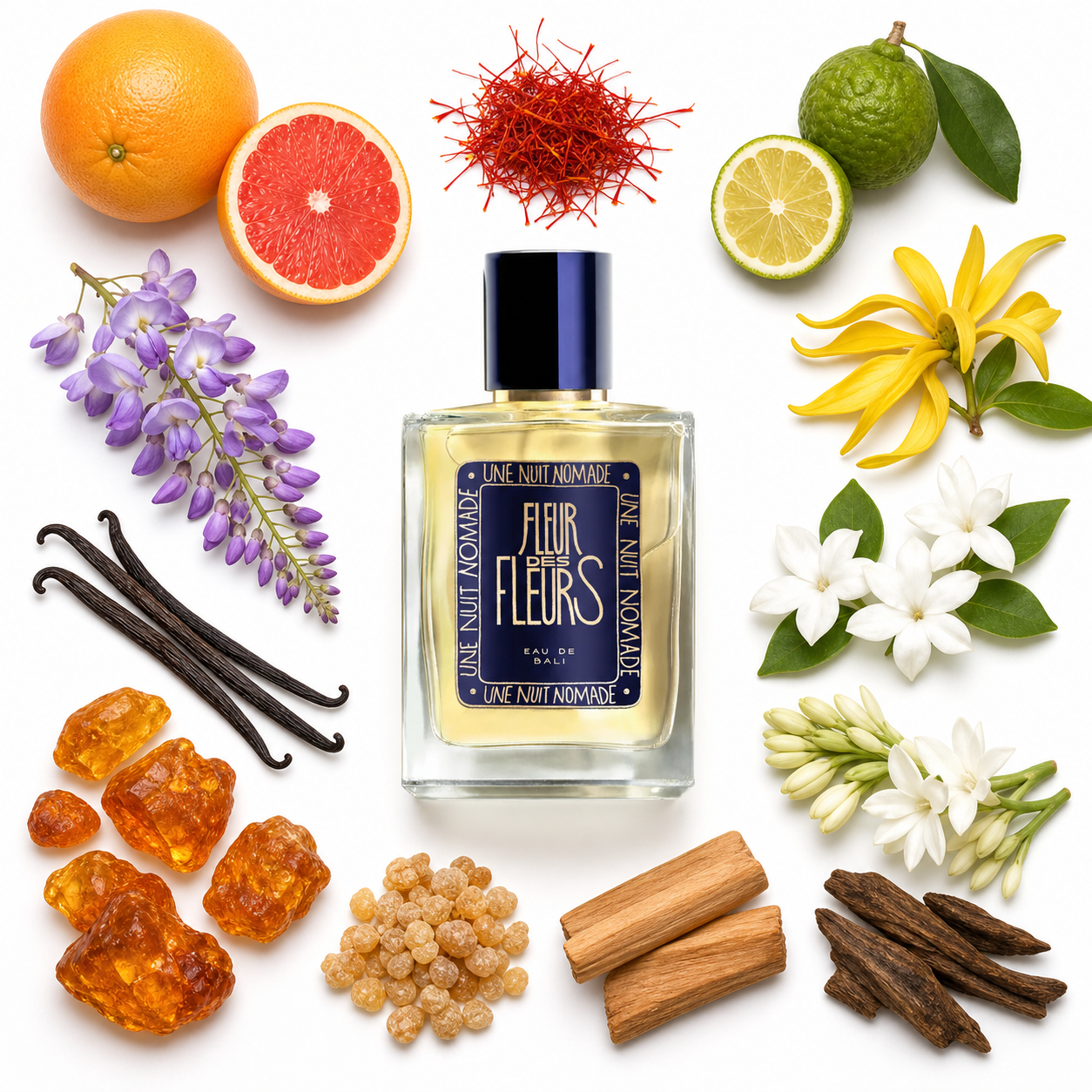 Une Nuit Nomade Fleur des Fleurs Eau de Parfum 50 ml with scent notes