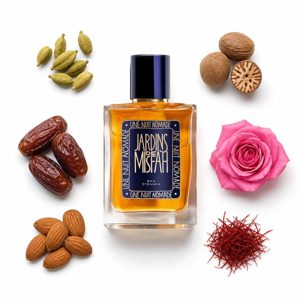 Une Nuit Nomade Jardins de Misfah Eau de Parfum 100 ml with scent notes